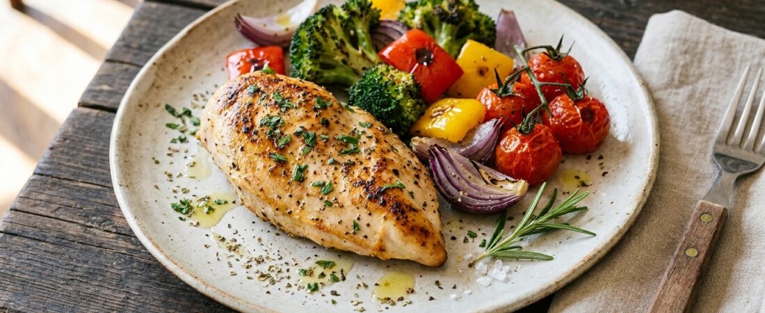 Frango Grelhado com Legumes: Receita Fácil e Rápida de Frigideira